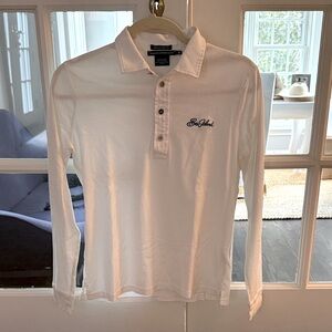 Sea Island / Ralph Lauren White Long Sleeve Polo